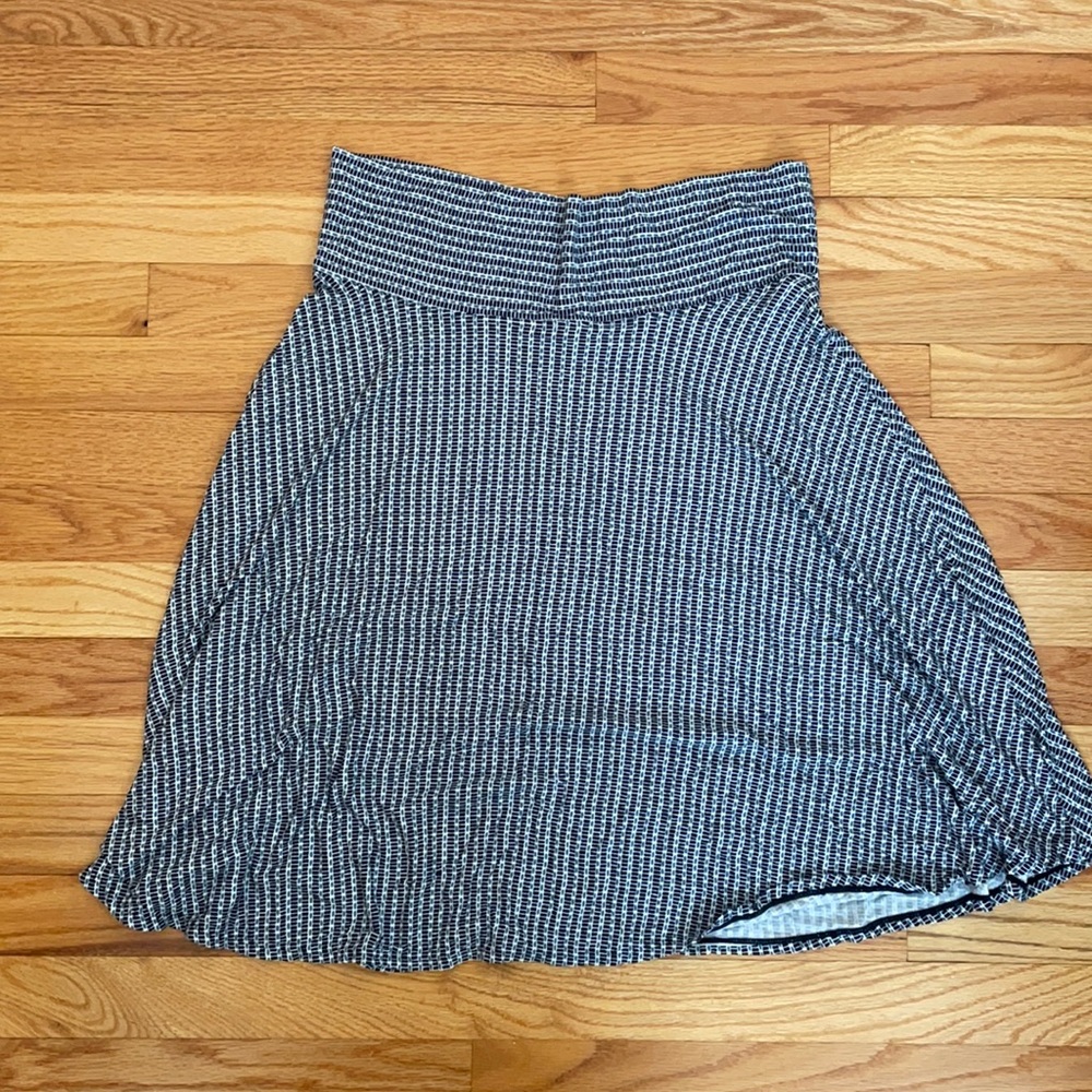 Patterned blue cotton skirt